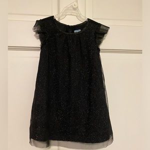 Baby Gap Shiny Lined Black Dress - Size 2